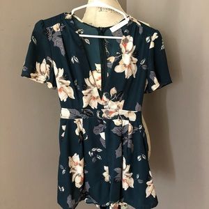 ASTR FLORAL ROMPER XS